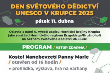 Den světového dědictví UNESCO v Krupce 2025 Den světového dědictví UNESCO v Krupce 2025