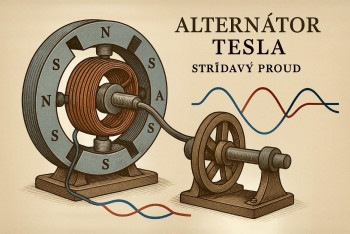 Střídavý proud a Teslův alternátor. Jak se elektřina vydala na dálku Střídavý proud a Teslův alternátor. Jak se elektřina vydala na dálku